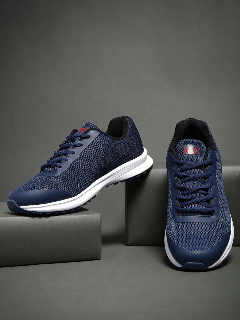Hrx by hrithik roshan men navy blue running shoes deals