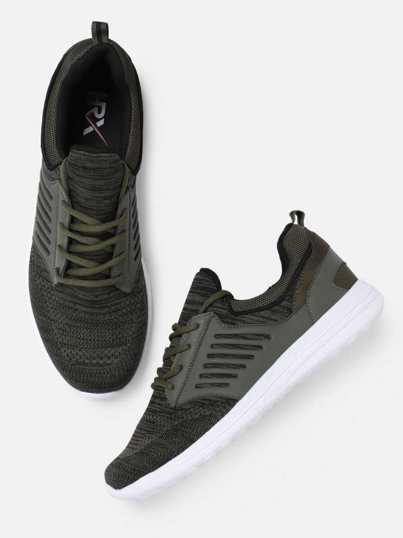 Buy HRX By Hrithik Roshan Men Olive Green Running Shoes Sports Shoes for Men 5962639 Myntra