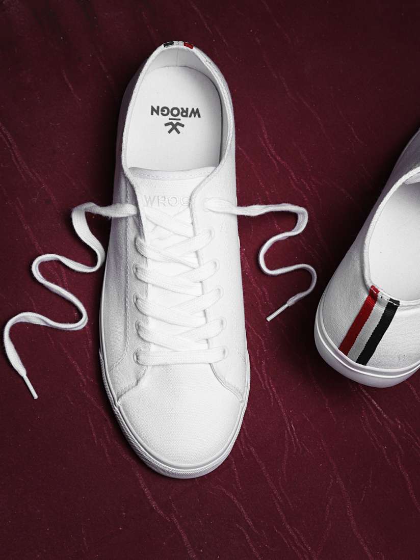 Wrogn white sneakers myntra hot sale