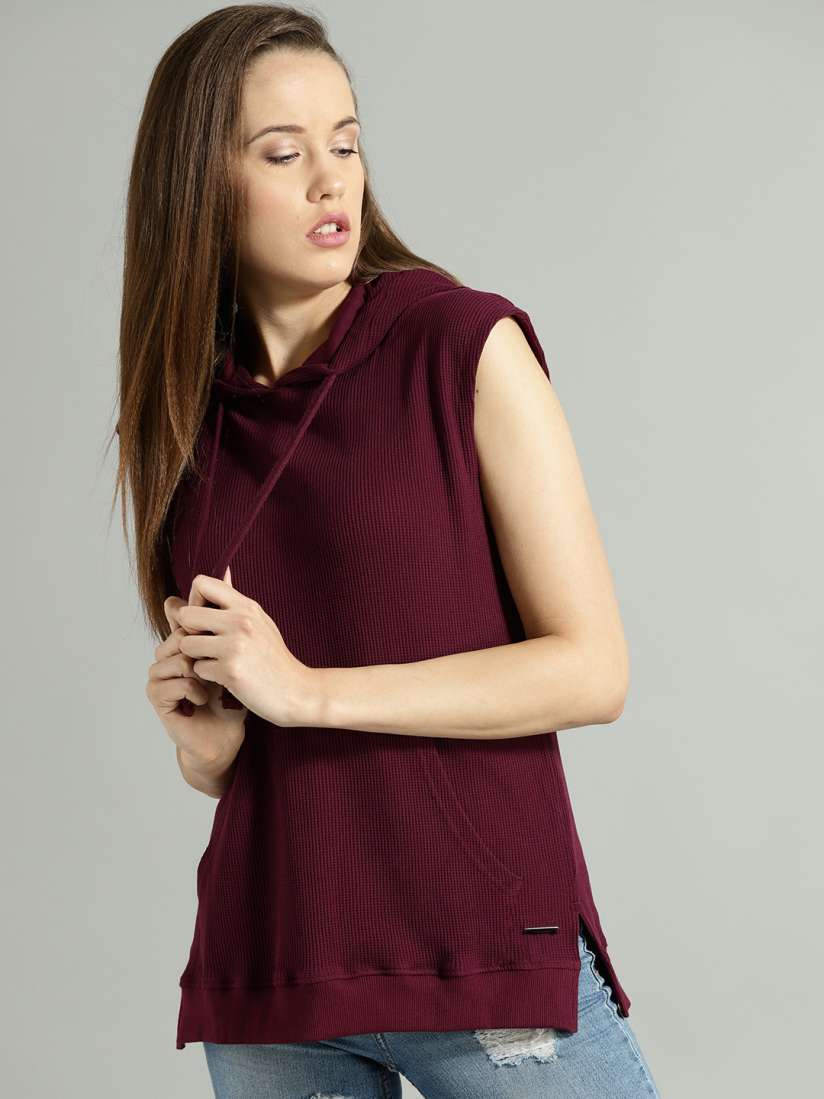 Sleeveless sweatshirt for ladies shop