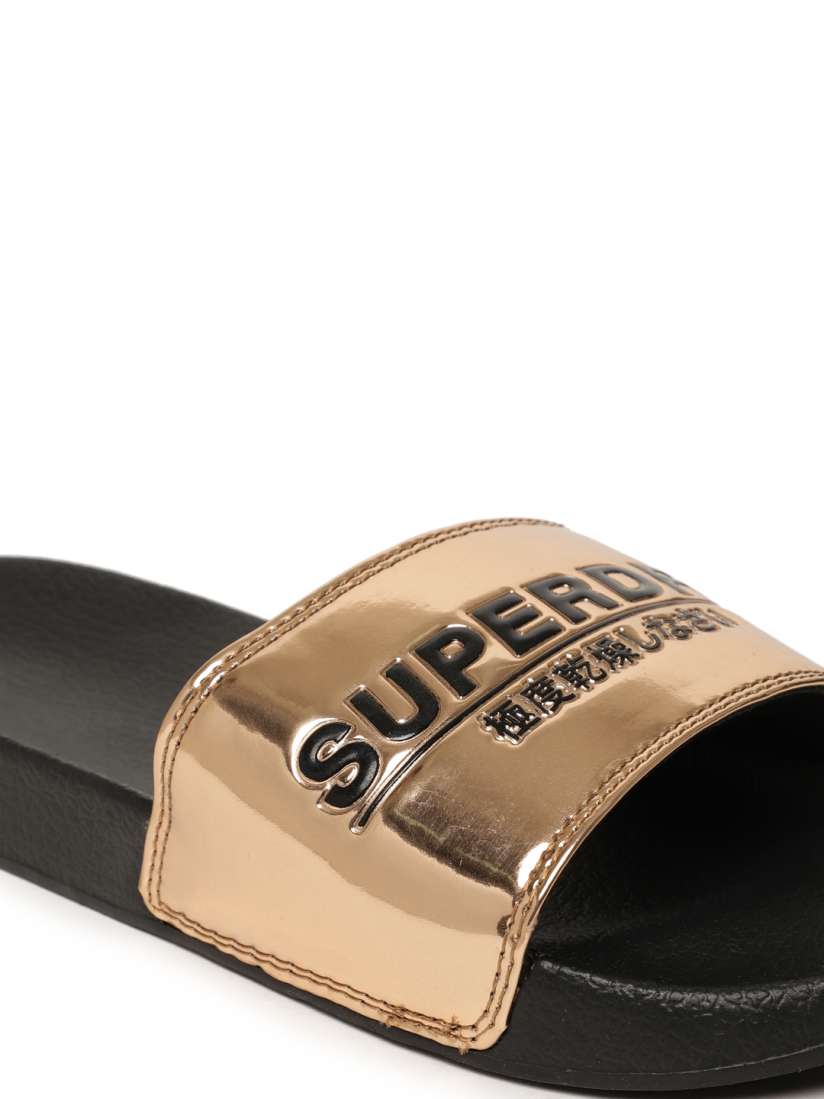 Rose gold superdry sliders hotsell
