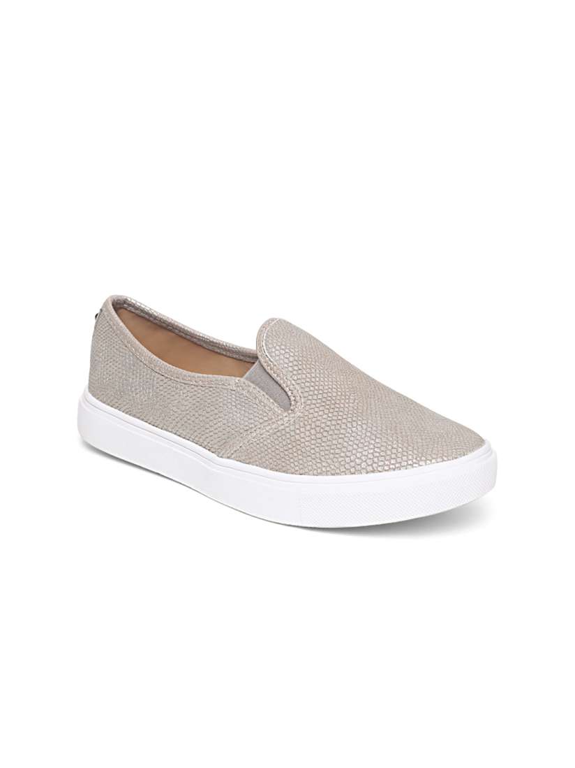 Buy Dune London Women Grey Snakeskin Textured Shimmer Slip On Sneakers Casual Shoes for Women 6150059 Myntra