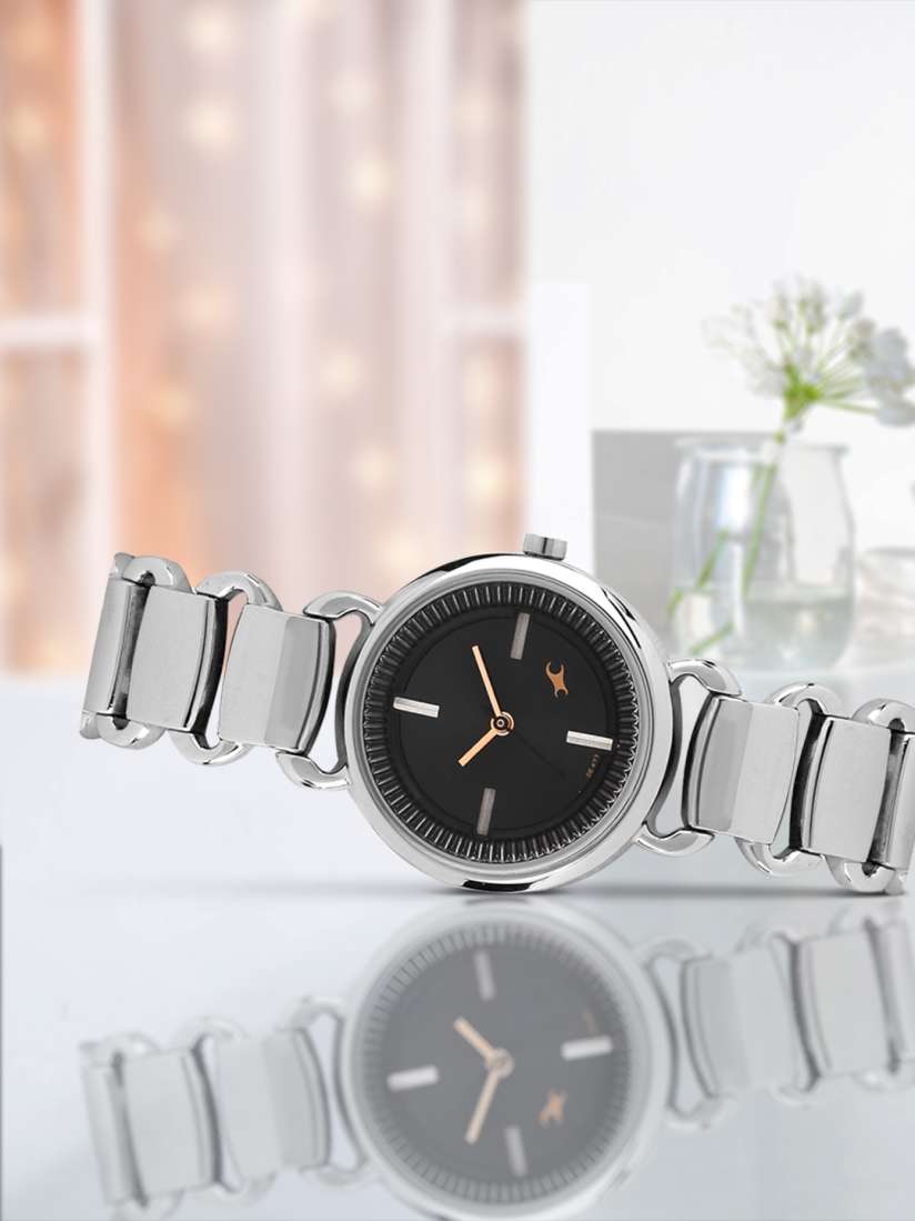Buy Fastrack Women Black Dial Watch 6117SM01 Watches for Women 623853 Myntra
