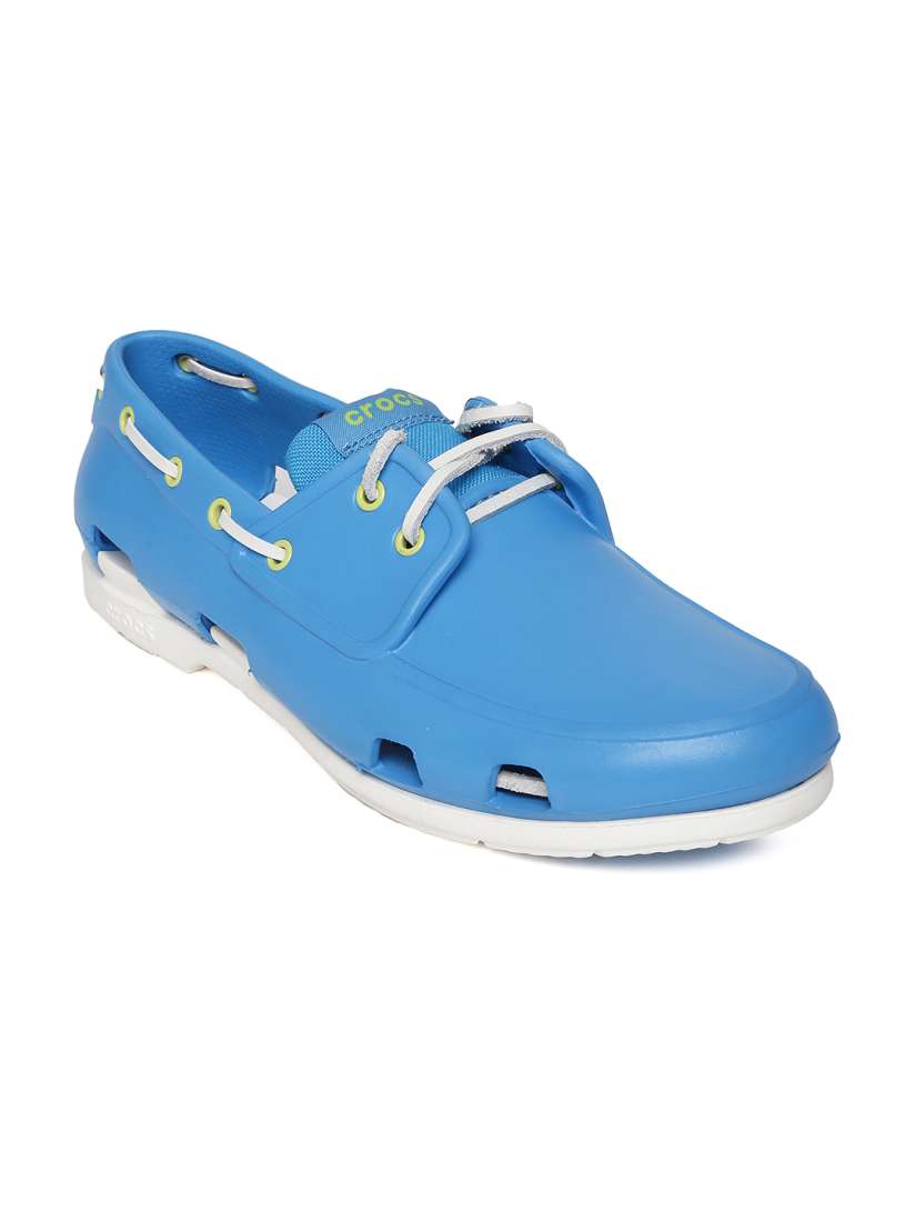 Buy Crocs Men Turquoise Blue Boat Shoes Casual Shoes for Men 629111 Myntra