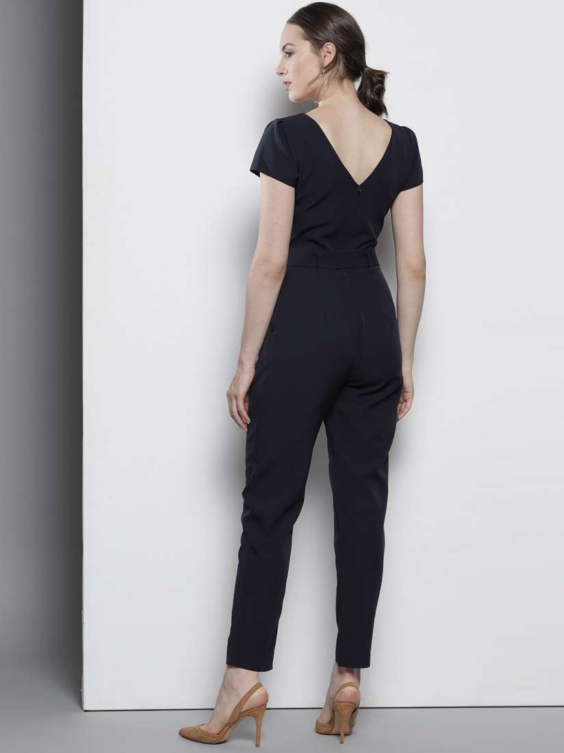 Dorothy perkins navy jumpsuit best sale