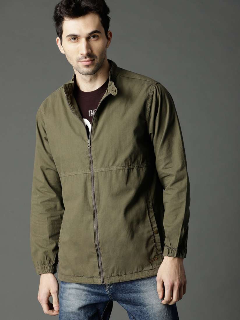 Roadster olive green jacket top