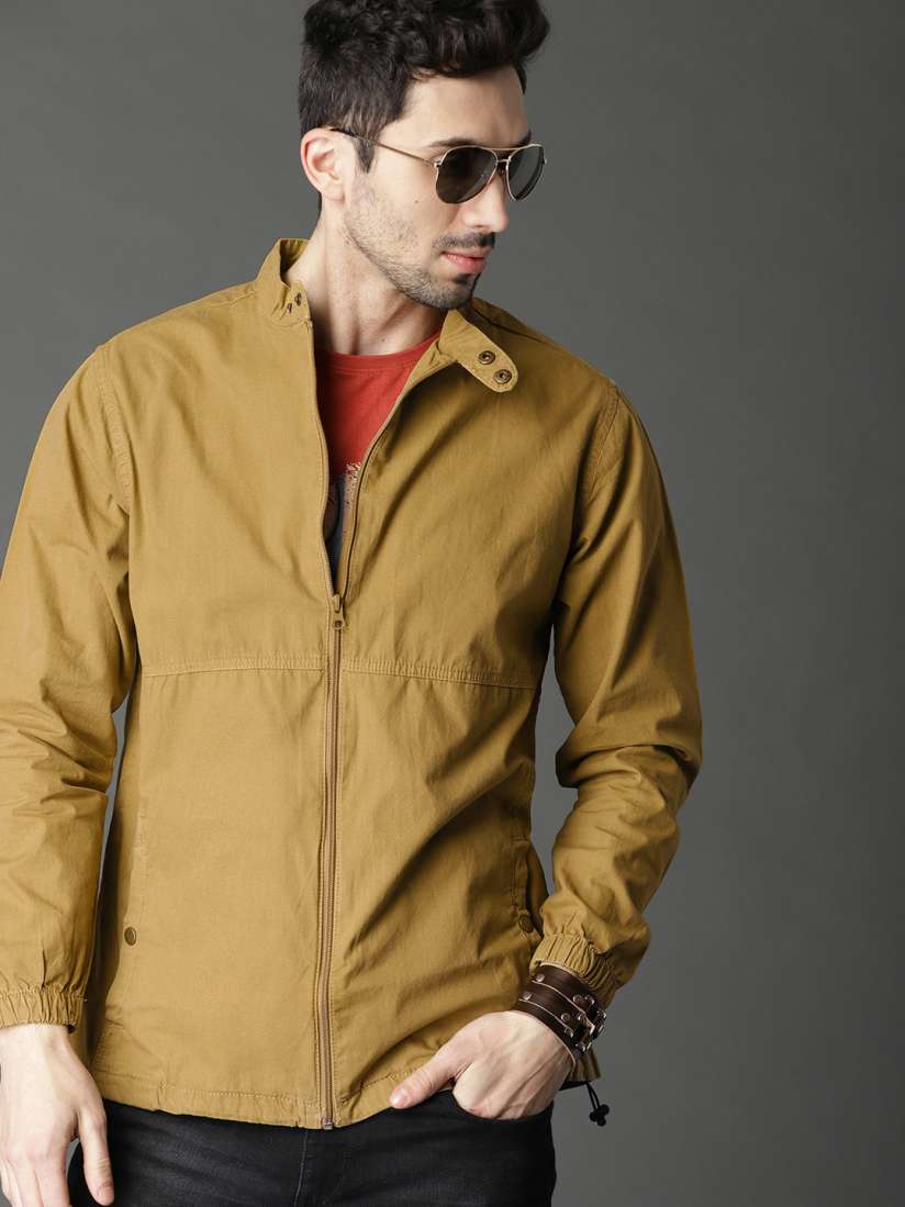 Buy Roadster Men Khaki Solid Tailored Jacket Jackets for Men 6411312 Myntra