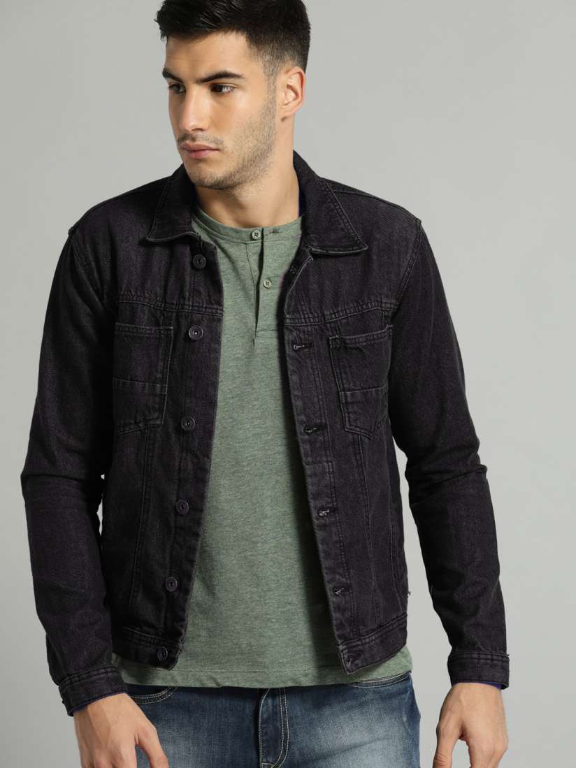 Denim jackets for men black 2025
