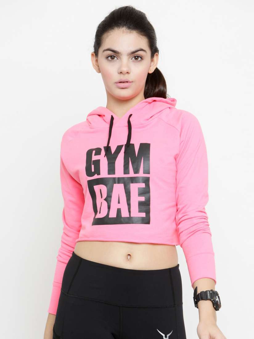 Buy Invincible Women Printed Crop Hoodie Sweatshirts for Women 6500374 Myntra
