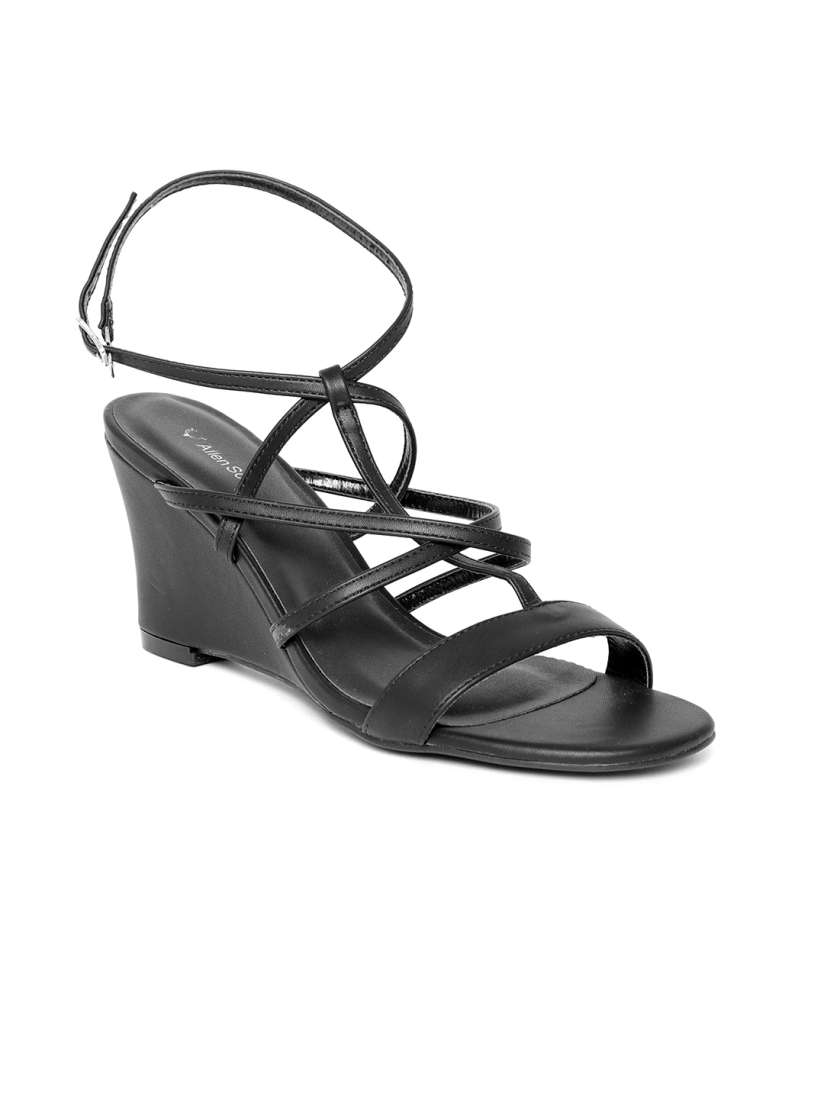 Buy Allen Solly Women Black Solid Wedges Heels for Women 6514398 Myntra