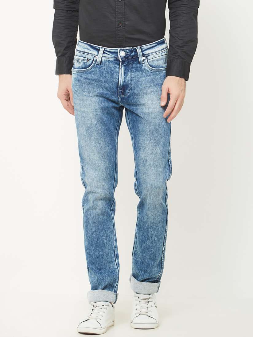 Buy Integriti Men Blue Slim Fit Mid Rise Clean Look Jeans Jeans for Men 6515057 Myntra