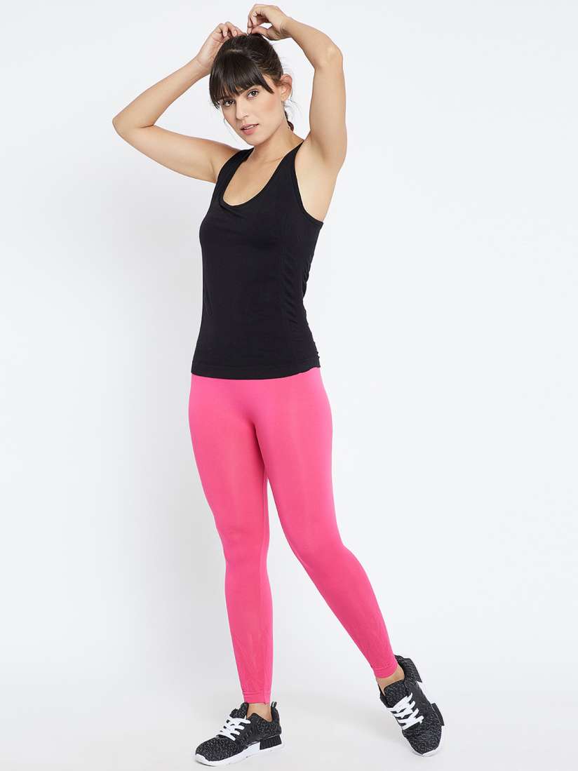 Buy C9 AIRWEAR Women Pink Ankle Length Leggings Leggings for Women 6516882 Myntra