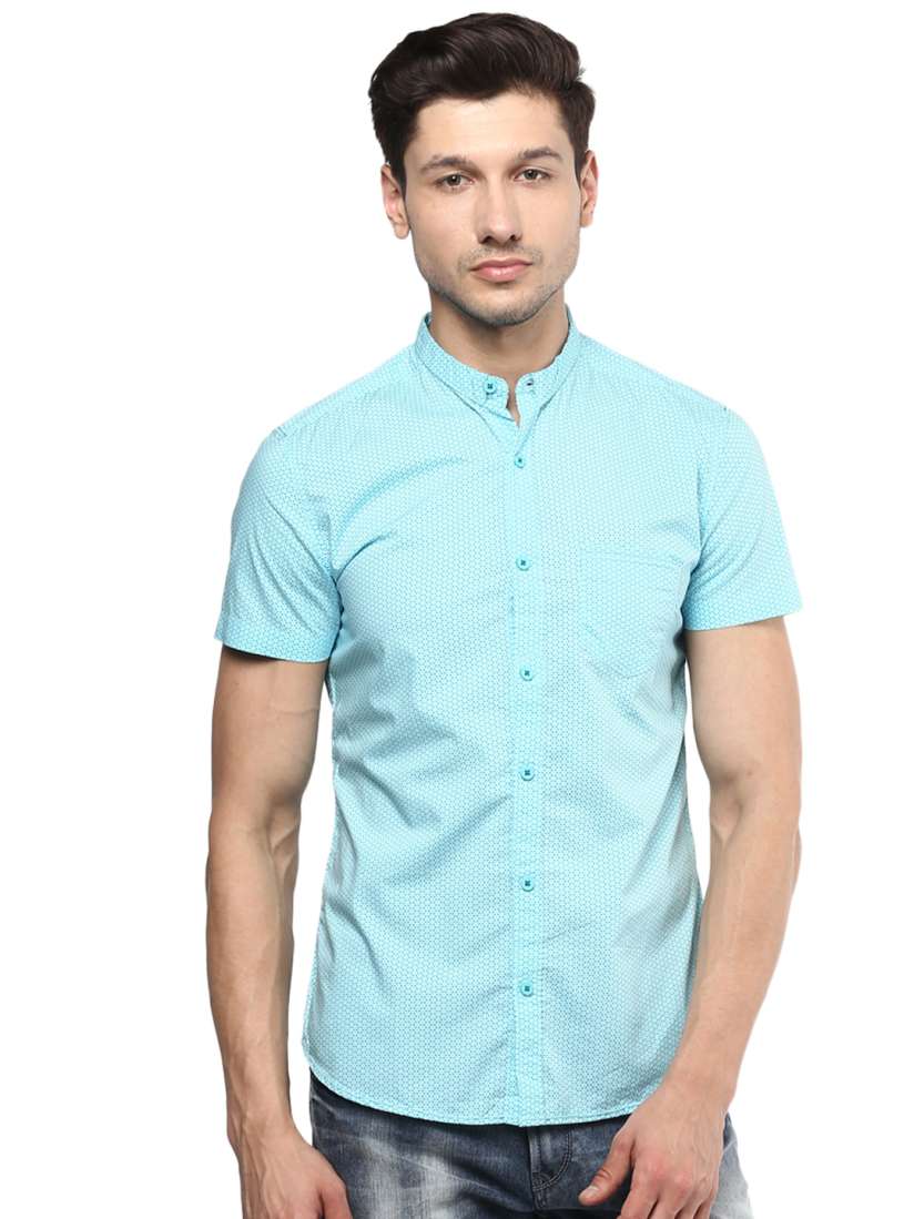 Buy SPYKAR Men Blue Slim Fit Printed Casual Shirt Shirts for Men 6519769 Myntra