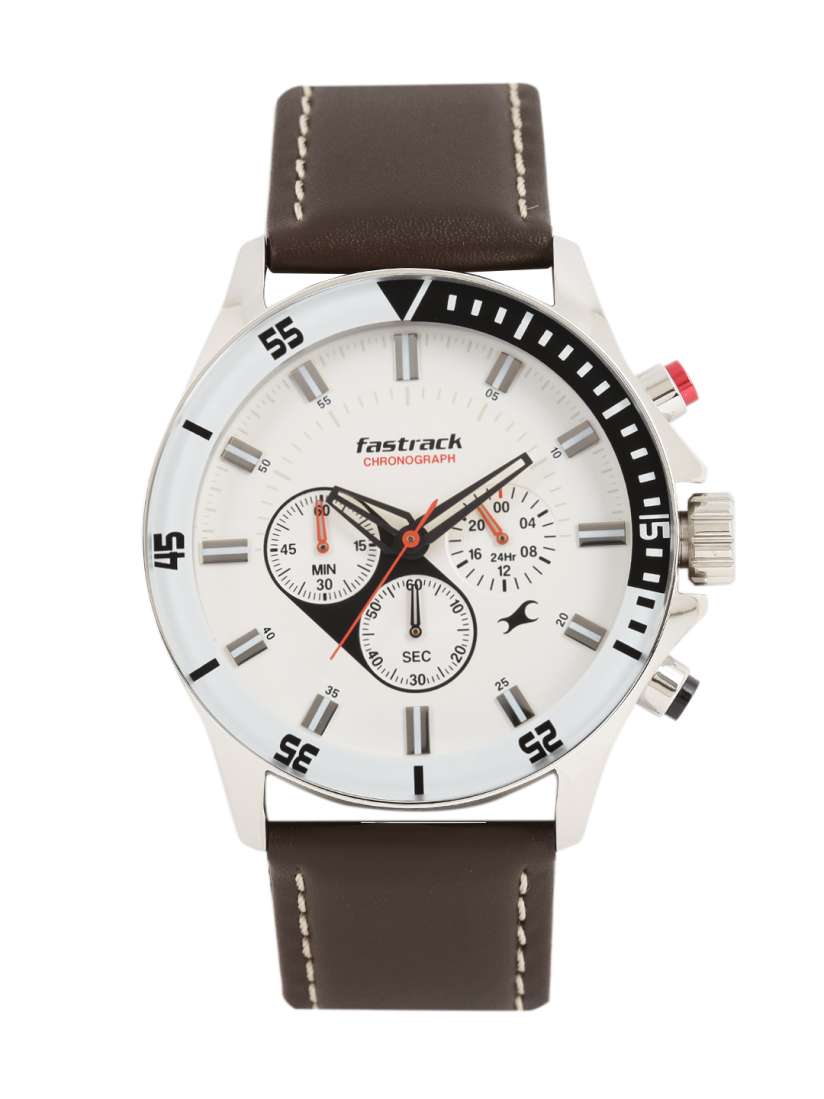 Buy Fastrack Men White Brown Analogue Watch NK3072SL01 Watches for Men 6520441 Myntra