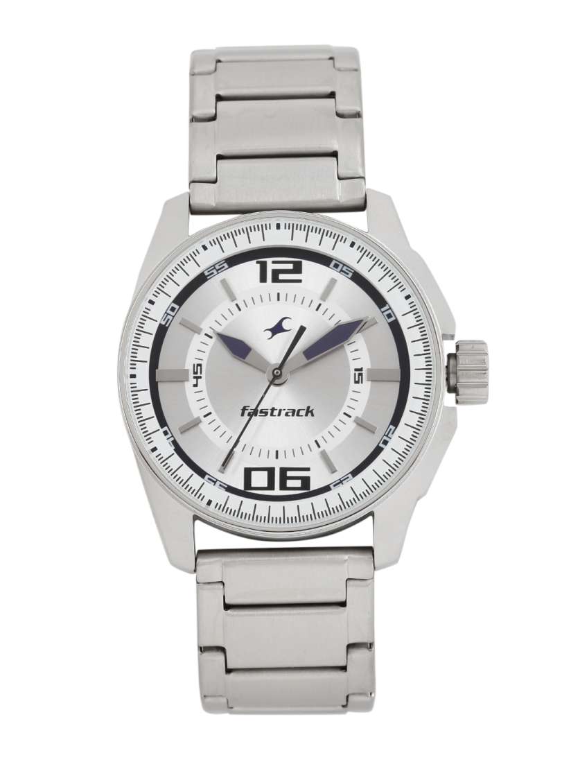 Buy Fastrack Men Silver Toned Analogue Watch NK3089SM01 Watches for Men 6520453 Myntra