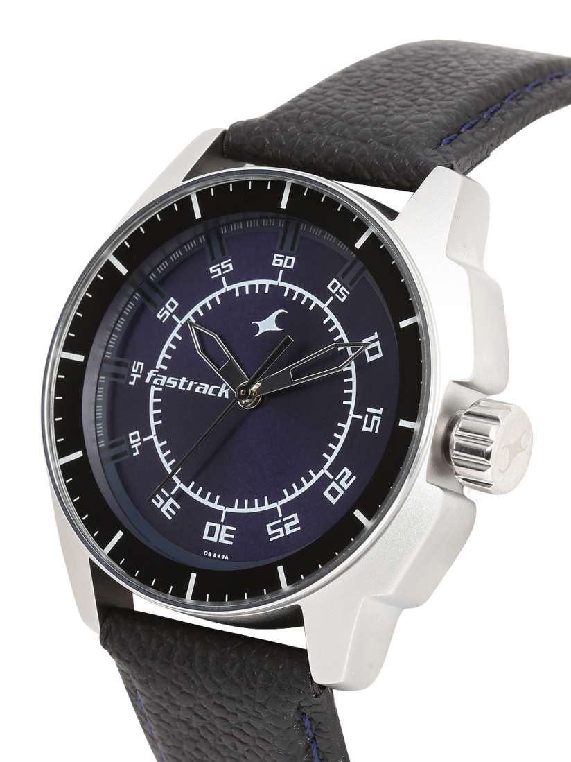 Buy Fastrack Men Navy Blue Black Analogue Watch NK3089SL01 Watches for Men 6520521 Myntra
