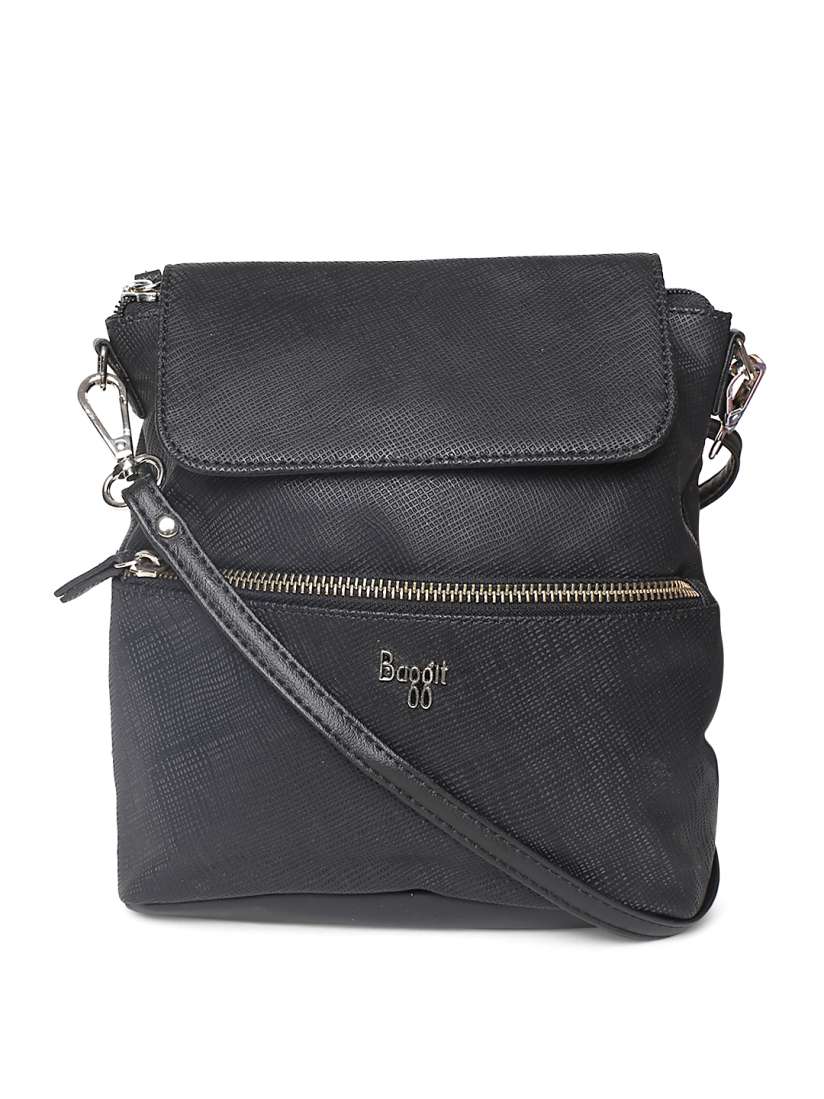 Buy Baggit Black Solid Sling Bag Handbags for Women 6525451 Myntra