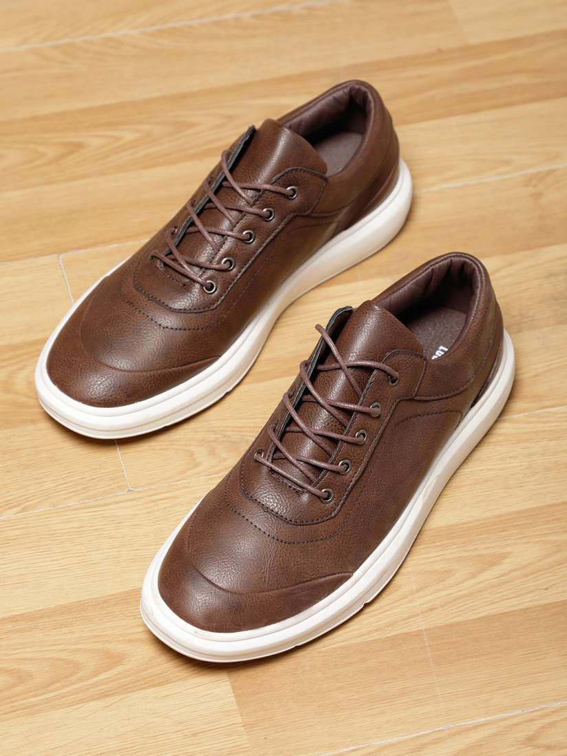 Buy LOCOMOTIVE Men Brown Sneakers Casual Shoes for Men 6527477 Myntra