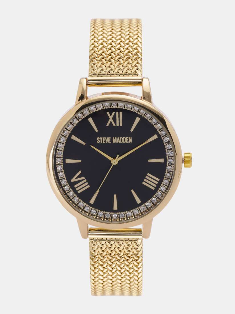 Buy Steve Madden Women Black Analogue Watch SMW186G OR Watches for Women 6527937 Myntra