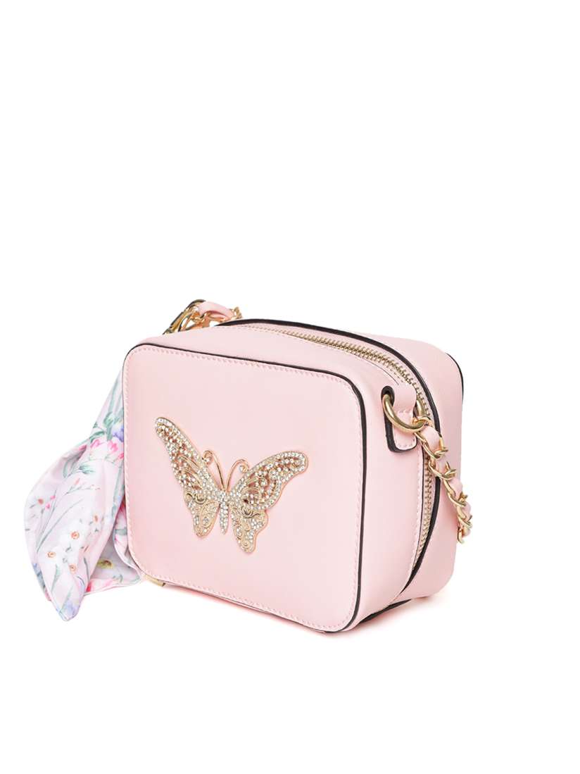 Buy ALDO Pink Butterfly Shaped Embellished Sling Bag Handbags for Women 6538043 Myntra