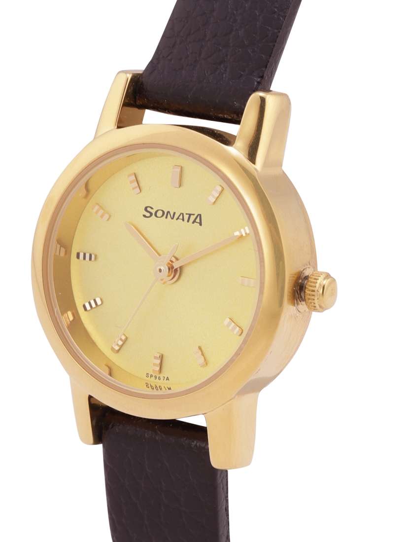 Buy Sonata Women Regular Straps Analogue Watch NJ8976YL01W Watches for Women 6546606 Myntra