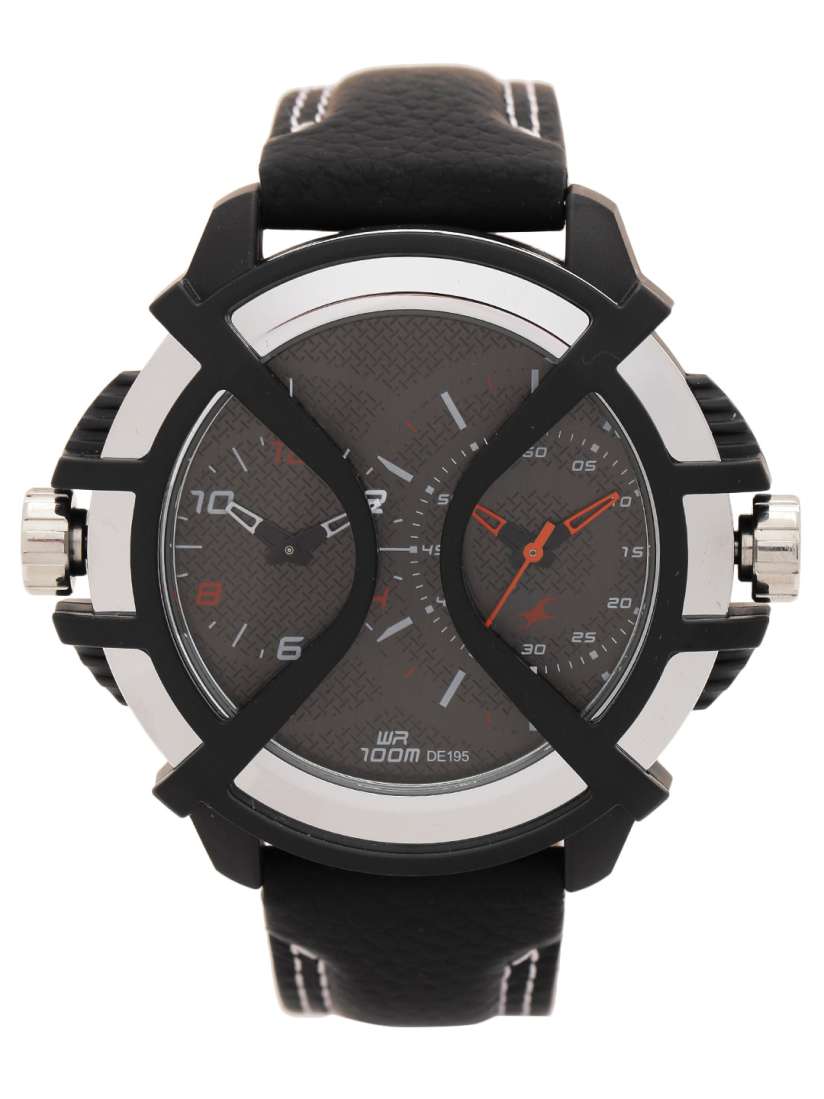 Buy Fastrack Men Gunmetal Toned Dual Dial Analogue Watch NK38016PL01 BBD Watches for Men 6546653 Myntra