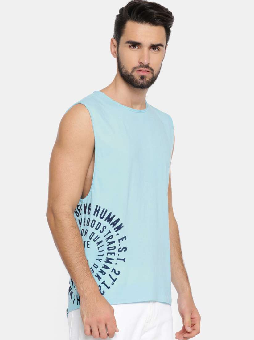 Being human sleeveless t shirt cheap