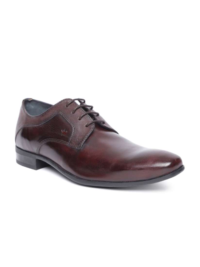 Buy Louis Philippe Men Burgundy Leather Formal Derbys Formal Shoes for Men 6591141 Myntra