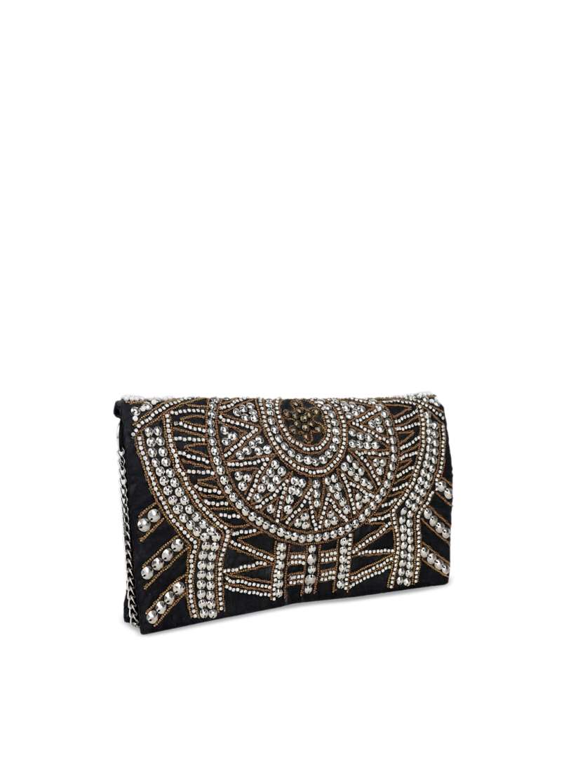 Buy Diwaah Non Leather Black Color clutch Clutches for Women 6594015 Myntra