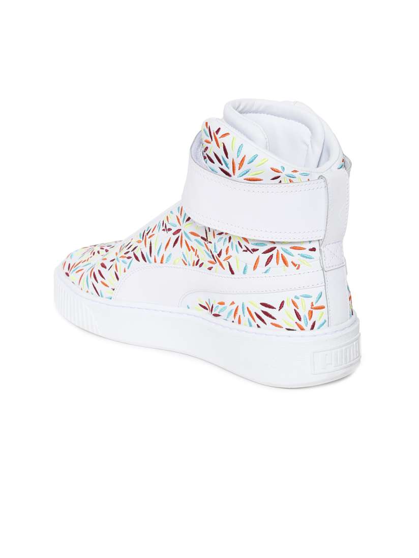 Buy Puma Women White Embroidered High Top Sneakers Casual Shoes for Women 6607343 Myntra
