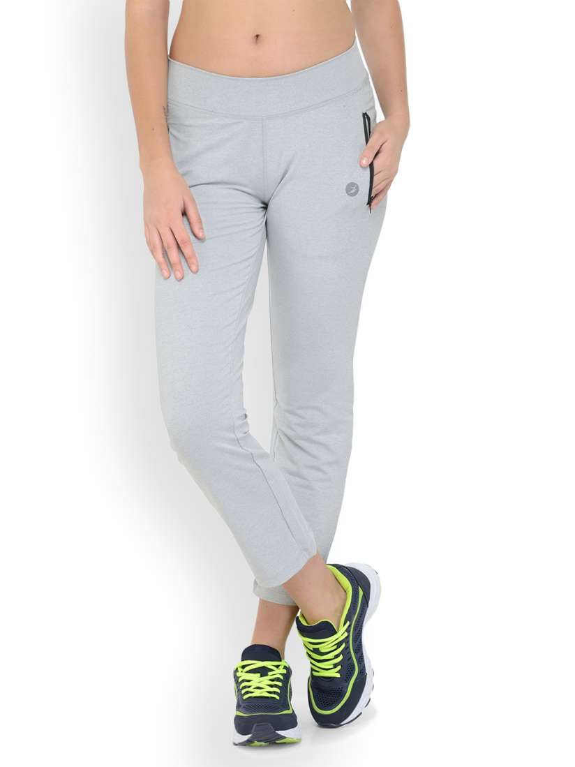 Buy BUKKUM Women Grey Solid Track Pants Track Pants for Women 6610709 Myntra