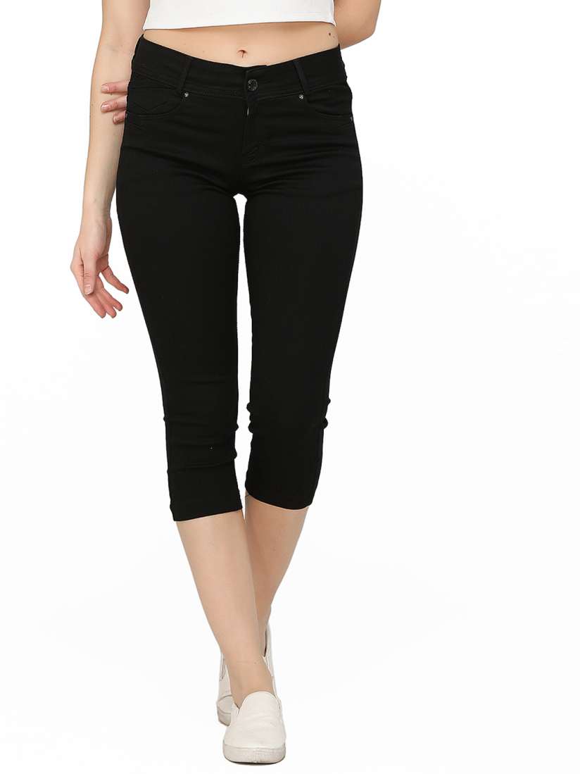 Slim fit capris shop