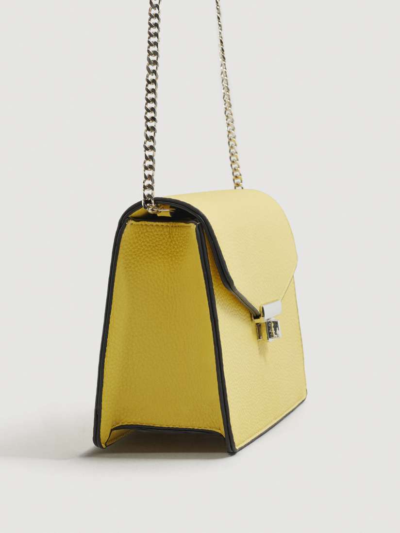 Buy MANGO Yellow Solid Sling Bag Handbags for Women 6612530 Myntra