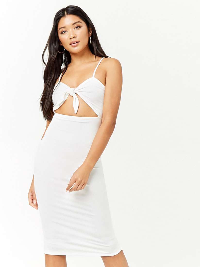 Buy FOREVER 21 Women Off White Solid Bodycon Dress Dresses for Women 6616470 Myntra