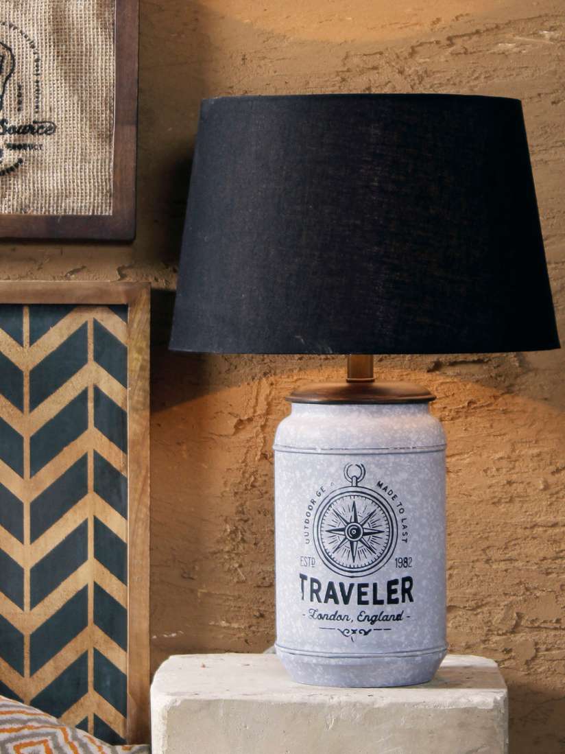 Myntra Grey Lamp Shades For Table Lamps Buy FABULIV Grey Black