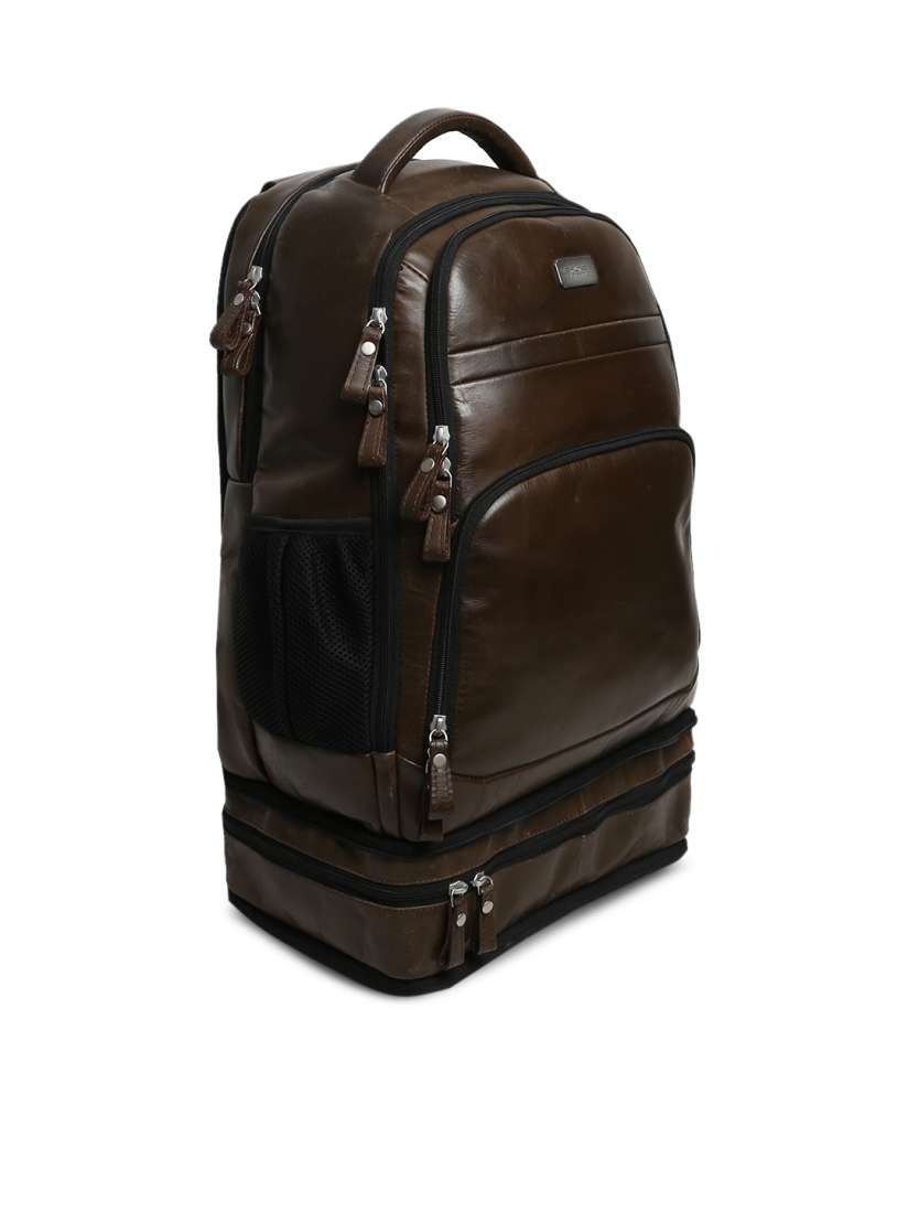 Brune leather backpack clearance