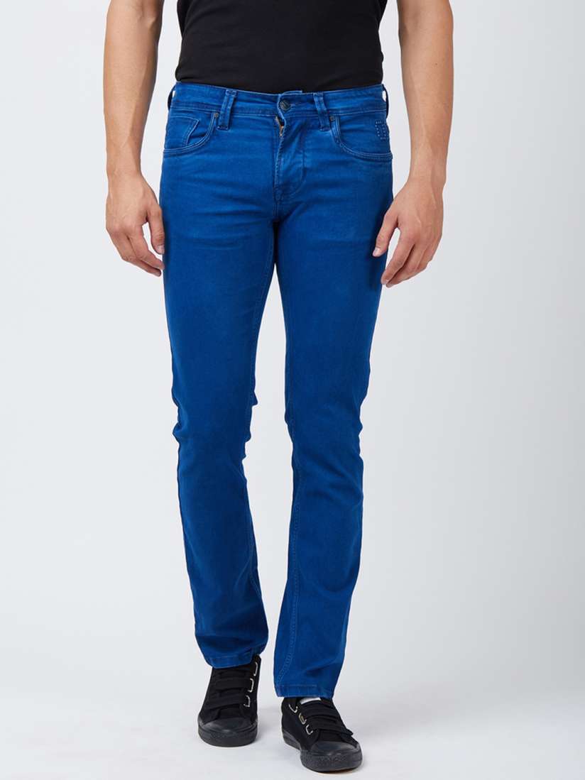 Buy Integriti Men Blue Slim Fit Mid Rise Clean Look Jeans Jeans for Men 6624793 Myntra