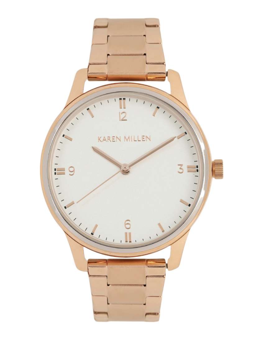 Buy Karen Millen Women White Analogue Watch KM167RGM OR Watches for Women 6625509 Myntra