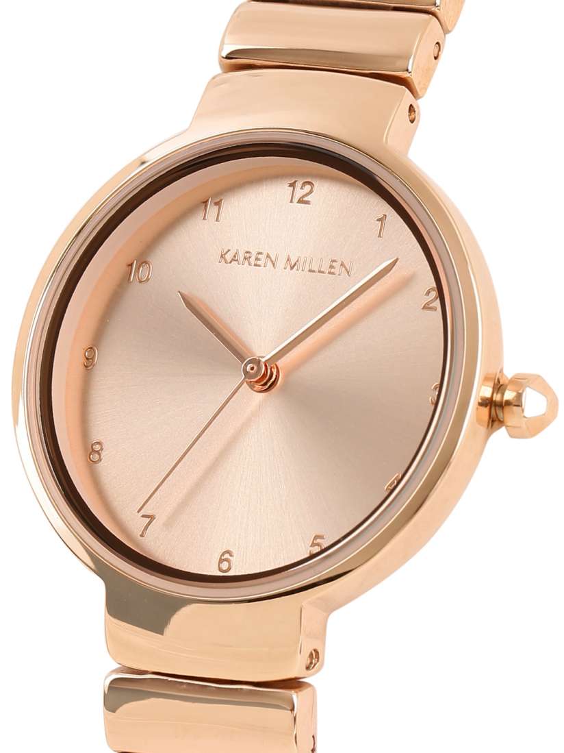 Buy Karen Millen Women Rose Gold Analogue Watch KM131RGM OR Watches for Women 6625523 Myntra