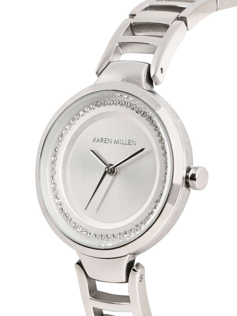 Karen millen silver watch online