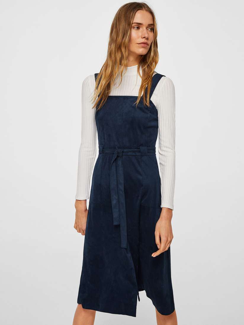 Mango navy blue dress shop