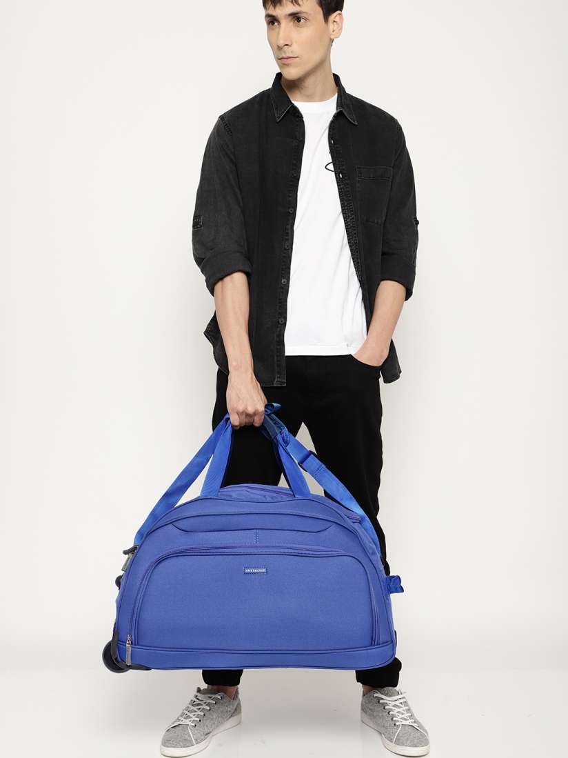 Buy Aristocrat Unisex Blue DART DUFFLE 65 Medium Trolley Bag Trolley Bag for Unisex 6631108 Myntra