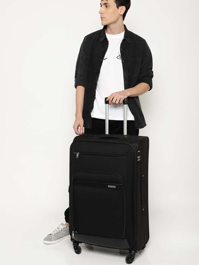 Buy Aristocrat Unisex Black VEYRON STR EXP 4 WHEEL Large Trolley Bag Trolley Bag for Unisex 6631177 Myntra