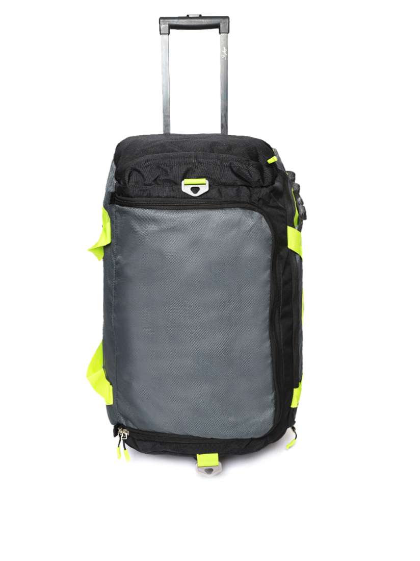 Buy Skybags Grey Black Xenon Medium Trolley Duffle Bag Trolley Bag for Unisex 6631228 Myntra