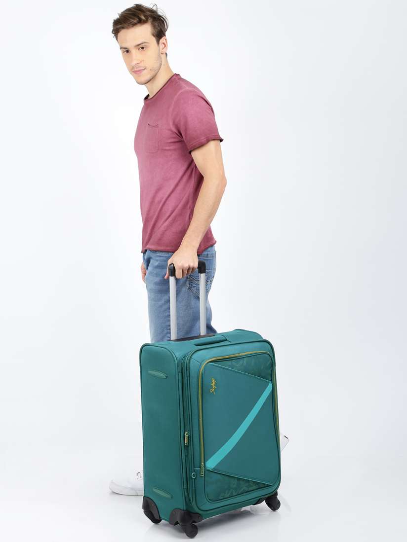Buy Skybags Unisex Blue Spotlight 4W EXP Strolly 65 Medium Trolley Bag Trolley Bag for Unisex 6631338 Myntra