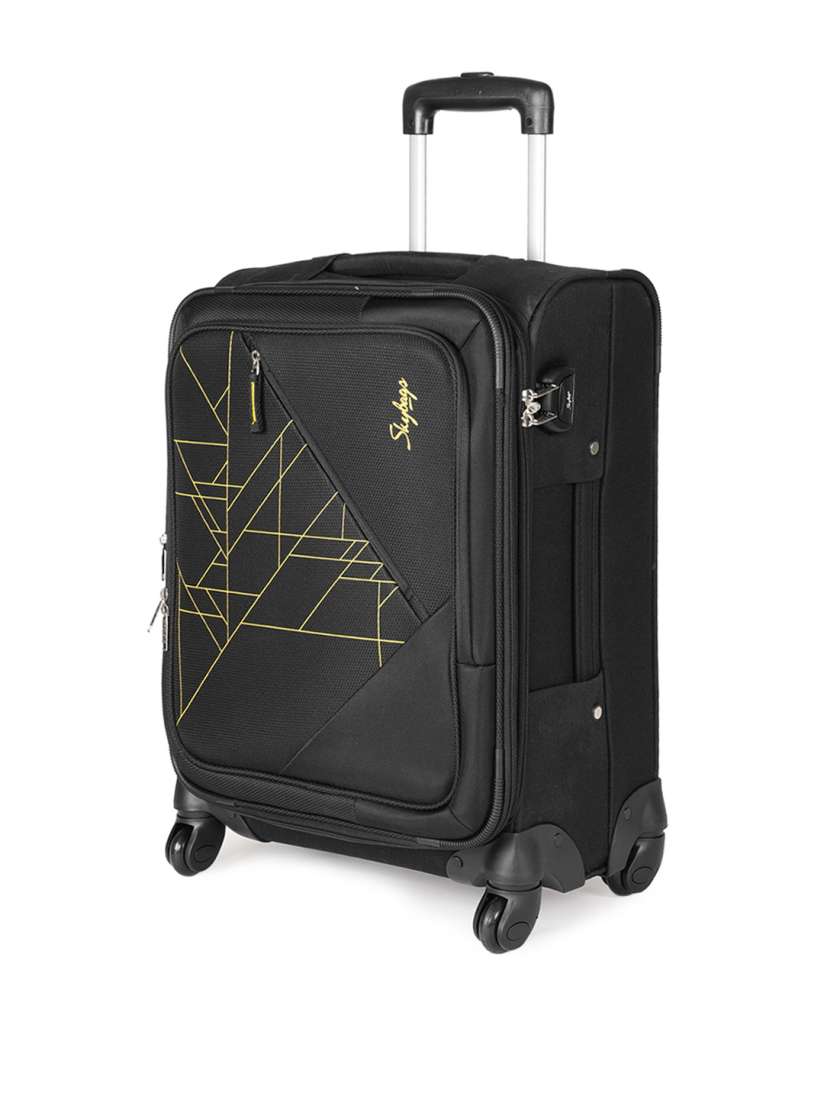 Buy Skybags Unisex Black Solid Prizma 4W EXP Strolly 55 Black Cabin Trolley Bag Trolley Bag for Unisex 6631379 Myntra