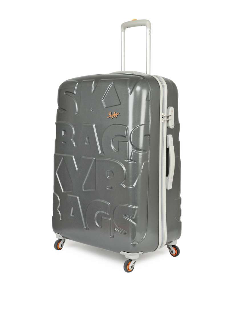 Buy Skybags Unisex Grey OSCAR STROLLY 79 360 METALLIC Large Trolley Suitcase Trolley Bag for Unisex 6631388 Myntra