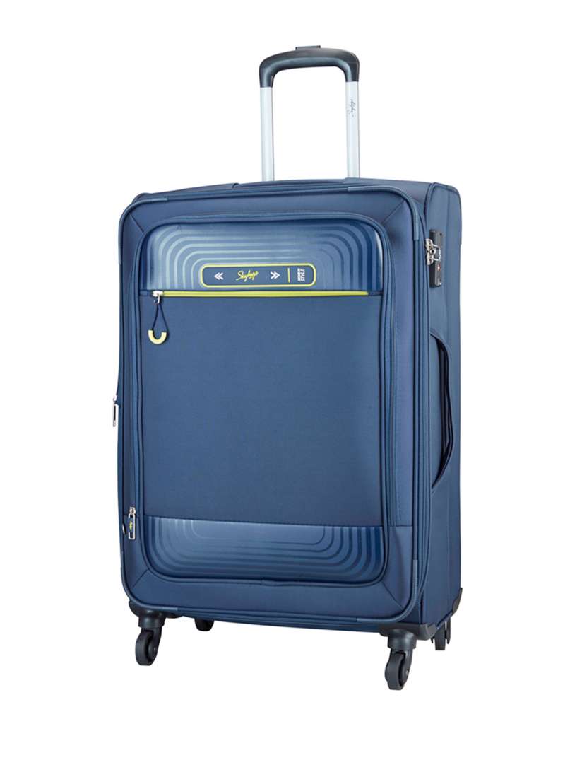 Buy Skybags Blue Solid QUARTZ Large Trolley Bag Trolley Bag for Unisex 6631424 Myntra