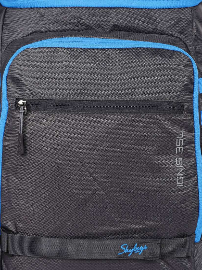 Buy Skybags Unisex Grey Blue Ignis 35 Weekender Backpack Backpacks for Unisex 6631458 Myntra