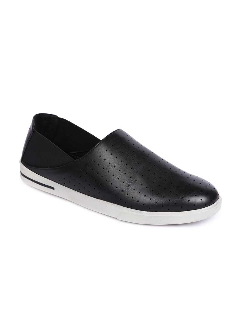Buy Lawman pg3 Men Black Slip On Sneakers Casual Shoes for Men 6638560 Myntra